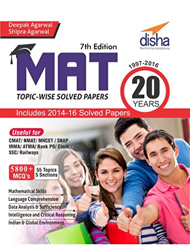 Stock image for MAT 20 years Topic-wise Solved Papers (1997-2016) 7th Edition for sale by Majestic Books