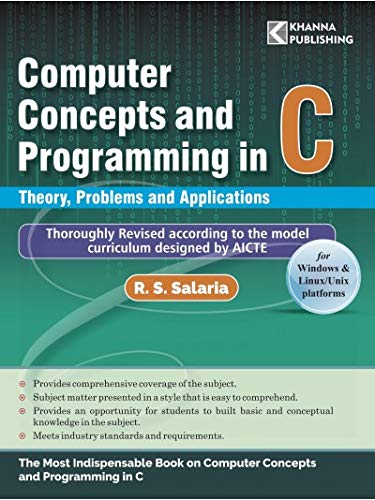 Stock image for Computer Concepts and Programming in C for sale by dsmbooks