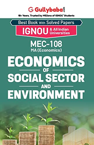 Stock image for MEC-08/MEC-108 Economics of Social Sector and Environment for sale by Books Puddle