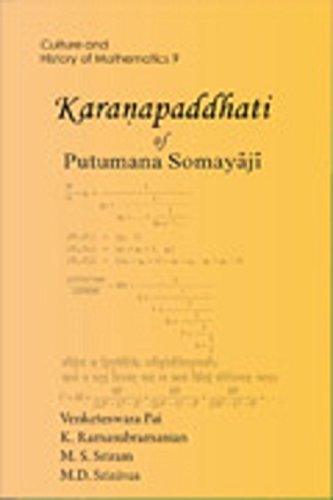 9789386279651: Karanapaddhati of Putumana Somayaji [Hardcover] Translation and Explanatory Notes by Venketeswara Pai