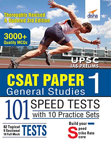 Stock image for CSAT Paper 1 General Studies 101 Speed Tests with 10 Practice Sets - 3rd Edition for sale by Books Puddle