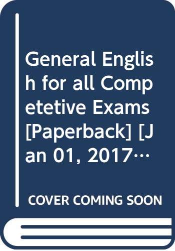 Stock image for GENERAL ENGLISH FOR ALL COMPETETIVE EXAMS for sale by Books in my Basket