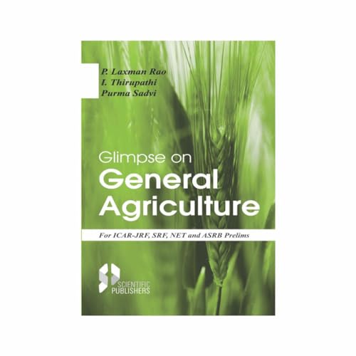 9789386652454: Glimpse on General Agriculture for ICAR JRF SRF NET and ASRB Prelims (PB)