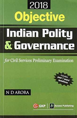 Imagen de archivo de Objective Indian Polity & Governance Civil Services Preliminary Examination 2018 [Paperback] N.D.ARORA a la venta por dsmbooks