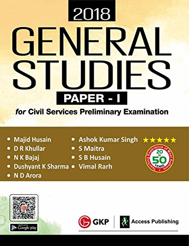 Stock image for General Studies Paper I for Civil Services Preliminary Examination 2018 [Paperback] GK for sale by dsmbooks