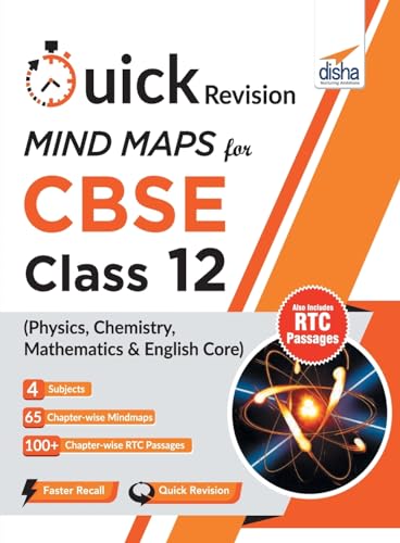 9789387045859: Quick Revision MINDMAPS for CBSE Class 12 Physics Chemistry Mathematics & English Core