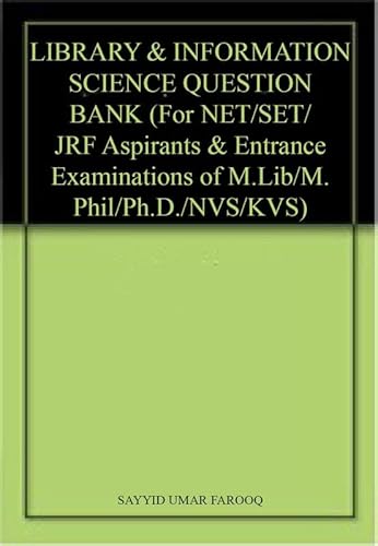 Imagen de archivo de library and information science question bank for net set jrf a la venta por Books in my Basket