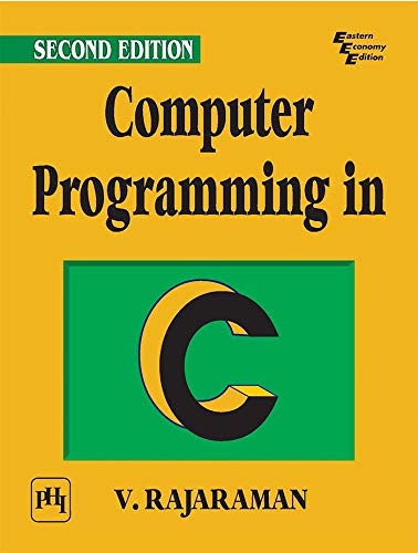 Beispielbild fr Computer Programming in C zum Verkauf von Blackwell's