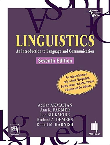 Stock image for Linguistics : An Introduction to Language and Communication (7th Edition) for sale by Vedams eBooks (P) Ltd