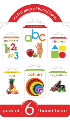 Stock image for My First Pack Of Board Books : ABC, Numbers, Shapes, Colours, Fruits and Vegetables (Early Learning for sale by Books Puddle