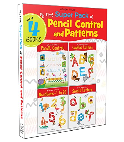 Beispielbild fr My First Super Boxset of Pencil Control and Patterns: Pack of 4 interactive activity books to practice Patterns, Numbers and Alphabet zum Verkauf von Lakeside Books