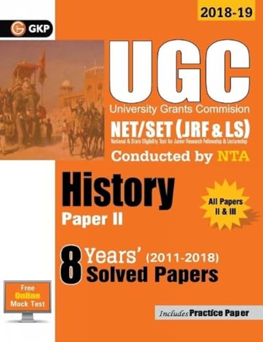 9789388182959: UGC NET/SET (JRF & LS) Paper II: History - 8 Years Solved Papers 2011-18