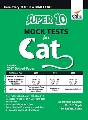 Immagine dell'editore per Super 10 Mock Tests for CAT venduto da Books Puddle