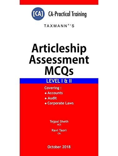 Imagen de archivo de Articleship Assessment MCQs, 2018 Edition a la venta por Books in my Basket