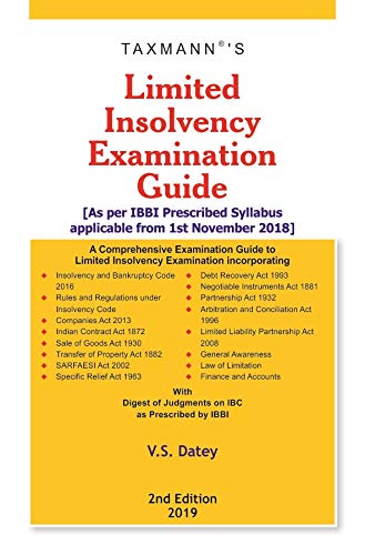 Stock image for Limited Insolvency Examination Guide, 2nd Edition 2019 for sale by Books in my Basket