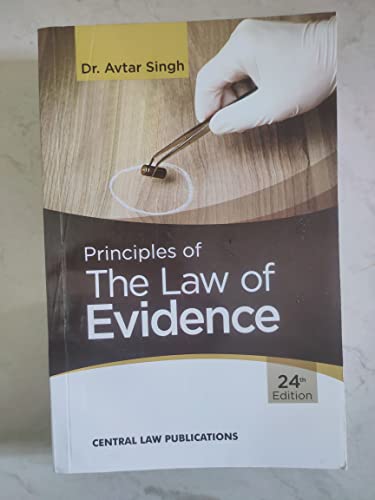 Stock image for Principles of The Law of Evidence - 24/edition for sale by dsmbooks