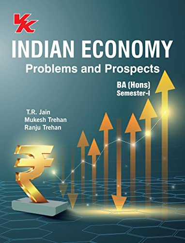 9789388272056: Indian Economy B.A. (Hons.) Semester-I MD University (2020-21) Examination