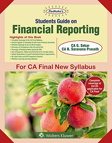 Stock image for Students' Guide on Financial Reporting : CA final New Syllabus- for May 2019 Exams for sale by Books Puddle