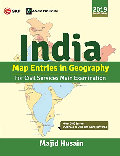 Beispielbild fr India Map Entries in Geography for Civil Services Main Examination 2019 zum Verkauf von Books Puddle