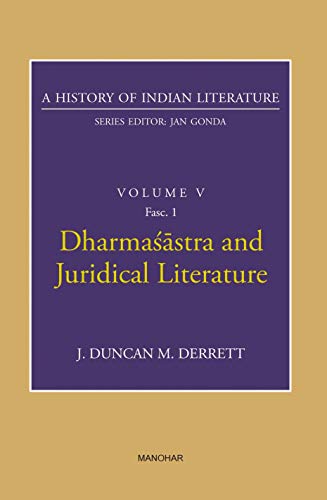 Stock image for A History of Indian Literarure Volume V Fasc1: Dharmasastra and Juridical Literature for sale by Books Puddle