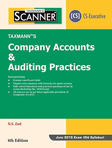 Stock image for SCANNER-COMPANY ACCOUNTS & AUDITING PRACTICES (CS-Executive) for sale by dsmbooks