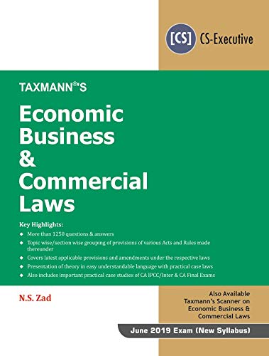 Stock image for Economic Business & Commercial Laws, 2019 Edition for sale by Books in my Basket