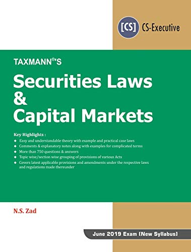 Stock image for Securities Laws & Capital Markets, 2019 Edition for sale by Books in my Basket