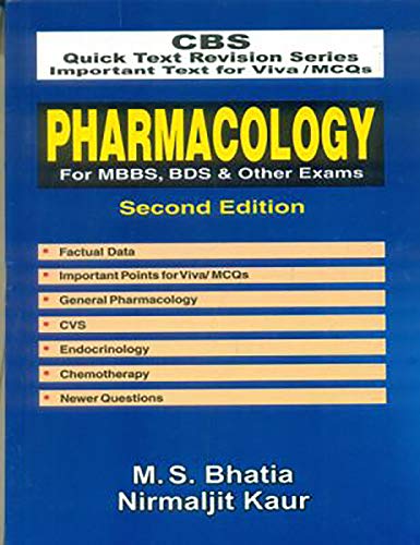 Stock image for PHARMACOLOGY FOR MBBS BDS AND OTHER EXAMS 2ED (CBS QUICK TEXT REVISION SERIES ) (PB 2019) for sale by Books Puddle