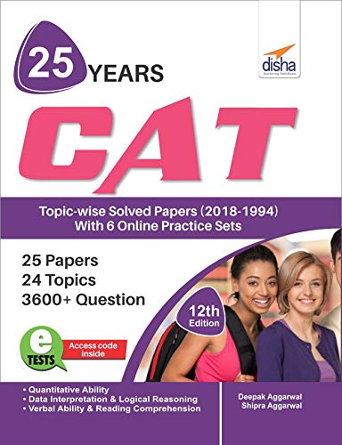 Stock image for 25 years CAT Topic-Wise Solved Papers with 6 Online Practice Sets for sale by Books Puddle