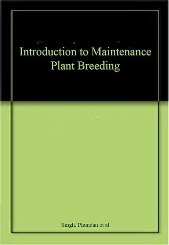 Stock image for Introduction to Maintenance Plant Breeding for sale by Books Puddle