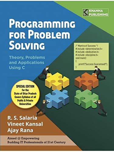 Stock image for Programming for Problem Solving (UP) for sale by dsmbooks