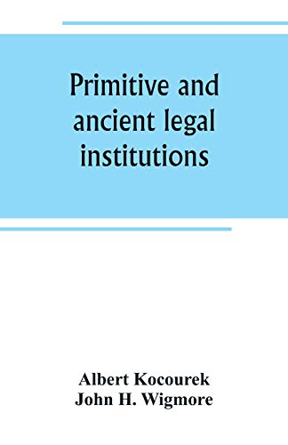 Beispielbild fr Primitive and ancient legal institutions zum Verkauf von Lucky's Textbooks