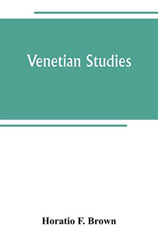Stock image for VENETIAN STUDIES for sale by KALAMO LIBROS, S.L.