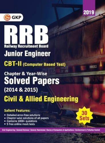 Stock image for RRB 2019 - Junior Engineer CBT II 30 Sets : Chapter-Wise & Year-Wise solved Papers (2014 & 2015) - Civil & Allied Engineering for sale by Majestic Books