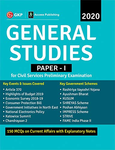 Beispielbild fr General Studies Paper I for Civil Services Preliminary Examination 2020 zum Verkauf von Books Puddle