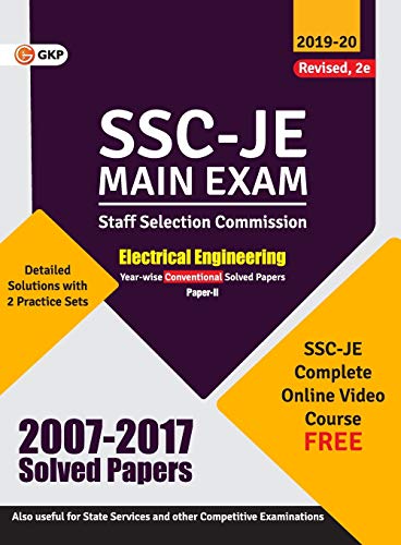 9789389310955: SSC 2020: Junior Engineer - Electrical Engineering Paper II - Conventional Solved Papers (2007-2017)