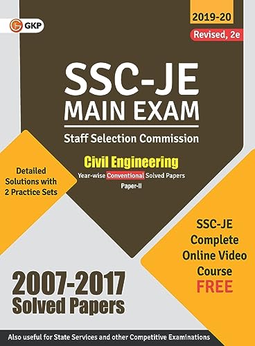 Stock image for SSC 2020 : Junior Engineer - Civil Engineering Paper II - Conventional Solved Papers (2007-2017) for sale by Majestic Books