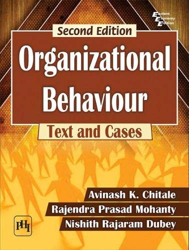 Immagine dell'editore per ORGANIZATIONAL BEHAVIOUR: TEXT AND CASES 2ND ED. venduto da Majestic Books