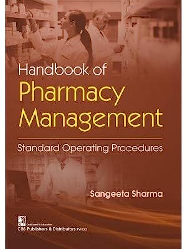 Stock image for Handbook Of Pharmacy Management: Standard Operating Procedures for sale by GF Books, Inc.