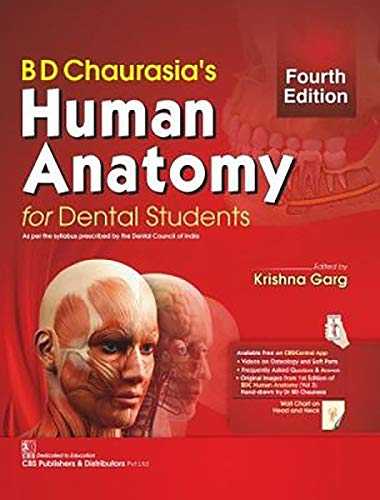 Stock image for Bd Chaurasias Human Anatomy For Dental Students 4Ed (Pb 2020) for sale by dsmbooks
