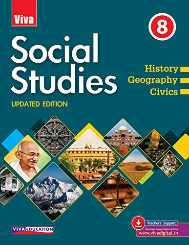 9789389401790: Viva Social Studies - 8 - History, Geography, Civics - (Updated Edition) - 2020 Edn