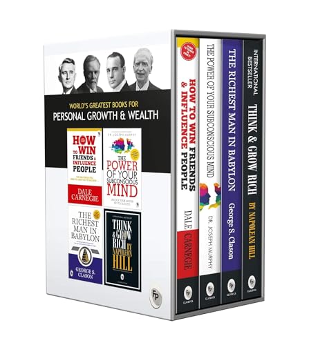 Stock image for World s Greatest Books For Personal Growth & Wealth (Set of 4 Books) : Perfect Motivational Gift Set for sale by Universal Store