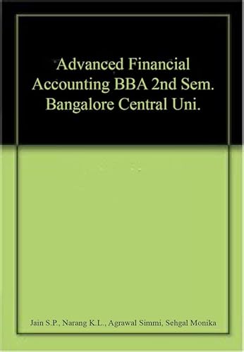 9789389477436: Advanced Financial Accounting BBA 2nd Sem. Bangalore Central Uni.
