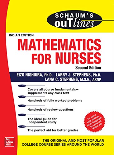 Stock image for SCHAUM'S OUTLINE OF MATHEMATICS FOR NURSES / 2ND EDITION for sale by SMASS Sellers