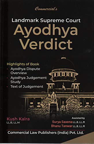 Stock image for Landmark Supreme Court Ayodhya Verdict: Ayodhya Dispute Overview, Ayodhya Judgement Study, Text of Judgement for sale by Vedams eBooks (P) Ltd