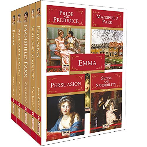 Stock image for Jane Austen Collection (Set of 5 Books) - Emma, Pride and Prejudice, Persuasion, Sense and Sensibility, Mansfield Park for sale by Books Puddle