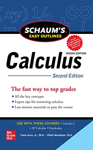 Stock image for SCHAUMS EASY OUTLINES OF CALCULUS 2ED (PB 2020) for sale by Kanic Books