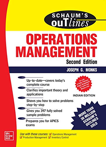 Stock image for SCHAUMS OUTLINE OF OPERATIONS MANAGEMENT 2ED (PB 2020) for sale by Kanic Books