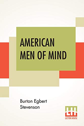Beispielbild fr American Men Of Mind zum Verkauf von Buchpark