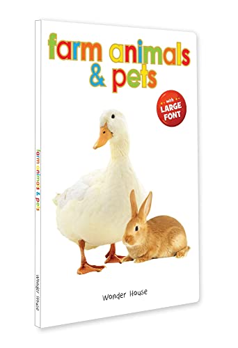 Imagen de archivo de Farm Animals & Pets - Early Learning Board Book With Large Font : Big Board Books Series a la venta por SecondSale